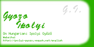 gyozo ipolyi business card