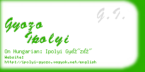 gyozo ipolyi business card